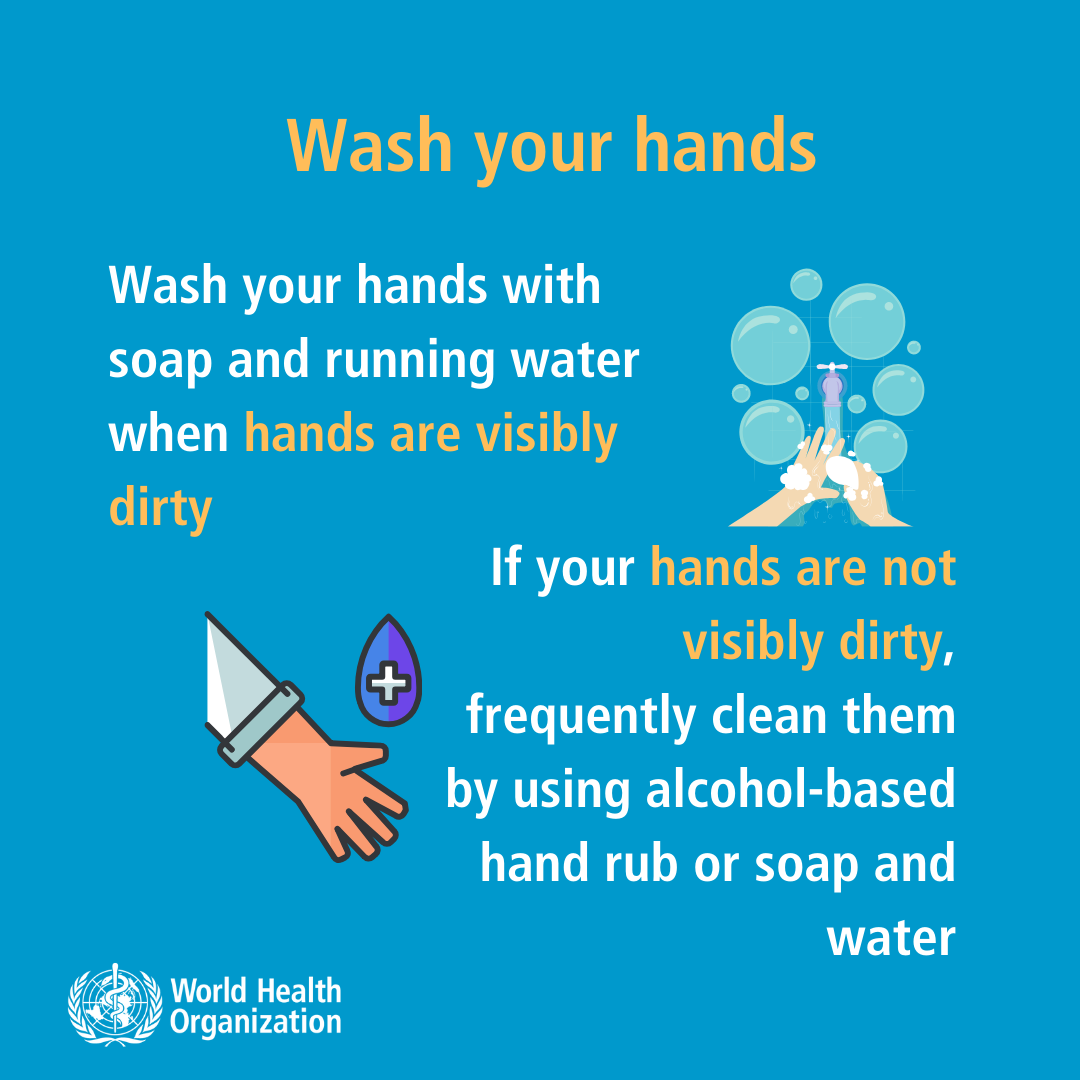 Wash your hands with soap and running water