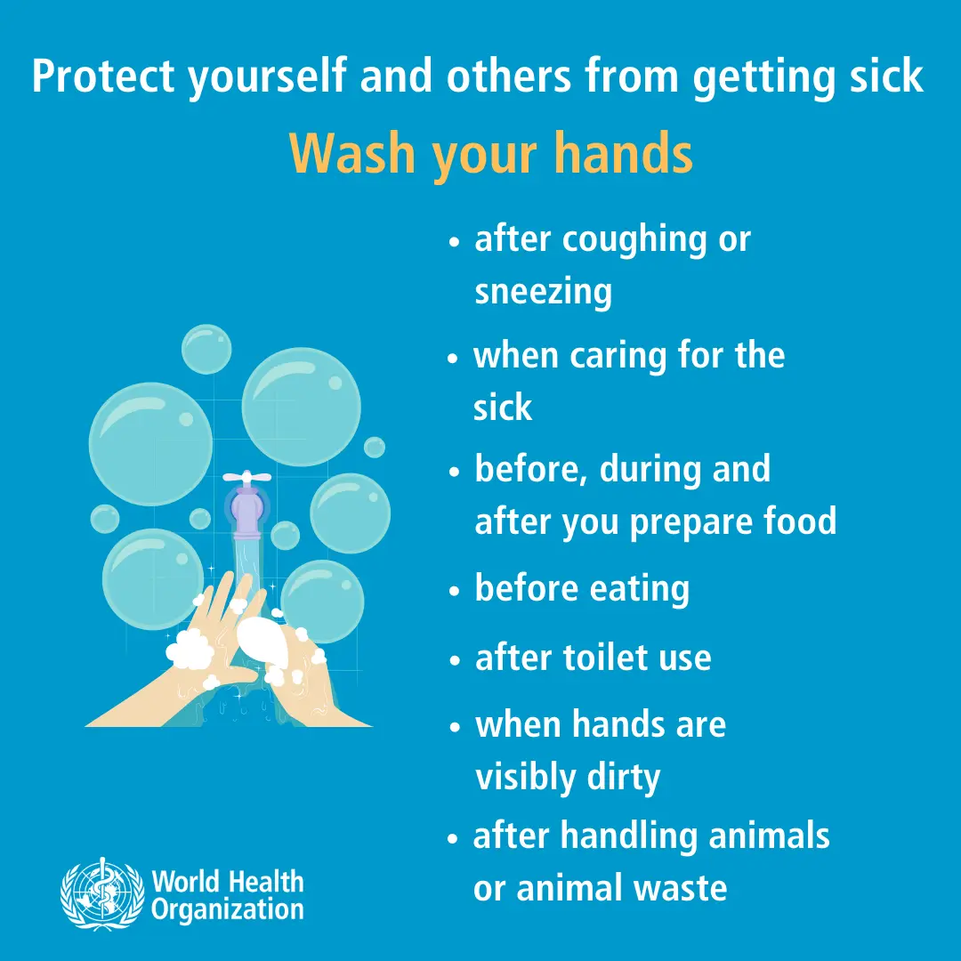 Protect yourself and others from getting sick: wash your hands: wash your hands